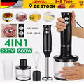 4-in-1 Elektrische Stabmixer Multifunktional Handmixer Pürierstab Schneebesenl