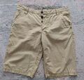 Sublevel Herren Short Chino Hose Knopfleiste, Gr. 32, Farbe Camel/Nuit Neuwertig