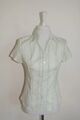 ✿ TOP Esprit collection Bluse ~ weiß ~ Streifen grün und blau ~ Gr. 36 ~ TOP ✿