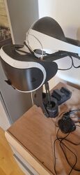 vr brille ps4 V1/ gaming/virtuell/ schwarz, weiß, headset