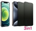 Hülle 2x Blickschutz Panzerfolie Glas Für iPhone 16 15 14 13 12 11 Pro Max Mini