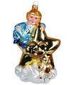 Christbaumschmuck Glas 13,5cm Stern Junge Figur Mundgeblasen & Handbemalt