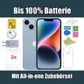 Apple iPhone 14 - 128 256 512GB - Blau Schwarz Weiß Violett Rot Gelb