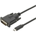 Digitus USB-C® / DVI Adapterkabel USB-C® Stecker, DVI-D 24+1pol. Stecker 2.00...