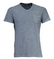 Camp David Shirt mit V-Ausschnitt und Brusttasche concrete grey CW2305-3709-21