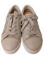 GEOX Kinder Schnürschuhe Beige Glitzer Gr. 32