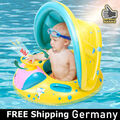 Baby Schwimmring mit Abnehmbarem Sonnendach Schwimmhilfe Schwimmsitz UPF 50+ NEU