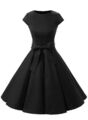 Z-18237-K2-SW) DAMEN ROCKABILLY KLEID PARTY-COCKTAILKLEID SCHWARZ GRÖSSE 40