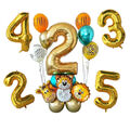 Geburtstag Deko Party Ballon Luftballon Set Kinder Geburtstag Deko Tiere  Nummer