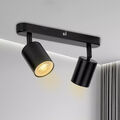 LED Deckenspot Deckenlampe Strahler Flur Leuchte schwenkbar Wohnzimmer 2-flammig