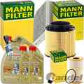 MANN INSPEKTIONSPAKET+7L CASTROL 5W-30 ÖL passend für AUDI A4 B8 A5 8T 8F 3.0