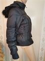 NIKE Damen Daunenjacke JACKE Daunen GR S 36/38 Schwarz mit Fell edel Webpelz