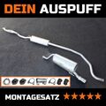 Auspuffanlage für Opel Corsa D 1.4i 16V ab 2006 mit Chrome Endrohr D409