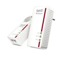 AVM FRITZ!Powerline 1260E WLAN Set (WiFi Access Point, White, Ideal for Media St