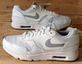 Nike Air Max 1 Ultra Low Leather Trainers UK6.5/US9/EU40.5 704993-102 White/Grey