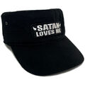 Army Cap Satan Loves Me schwarz Military Basecap Kappe Mütze Teufel Antichrist