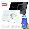 TUYA Smart Life WiFi Glas Touch Lichtschalter Wandschalter Wandsteckdose Alexa !