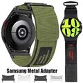 Nylon Loop Armband für Samsung Galaxy Watch 6 5 4 40 44mm 6 4 Classic 5 Pro 45mm