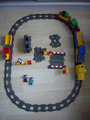 Lego Duplo Eisenbahn Schiebezug + Motorzug (Batterie) TOP