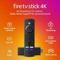 Amazon Fire Stick 4K Ultra HD TV Stick Streaming Alexa Stimme Neueste! UK LAGER NEU