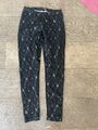 LOVE MOSCHINO Luxus Damen Leggings Hose Schwarz Sexy Spitze Gr ital 40 = EU 36 S