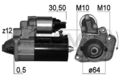 Anlasser Drehrichtung im Uhrzeigersinn 220816 ERA für MERCEDES-BENZ RENAULT