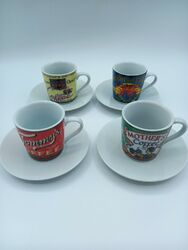 Tommy´s Coffee Espresso Tasse Set 4 Stück Mother´s Coffee Sammeltassen sehr gut