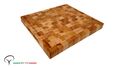 tagliere artigianale in legno di FAGGIO butcher block gunner 445x395x45 mm