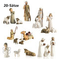 20teiliges Krippenset Born Scene Willow-Tree Figur F3B0