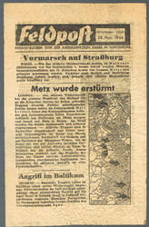 Or. Flugblatt Feldpost Nr. 5 Alliierte für Soldaten Wehrmacht 2. WK US Army 1944