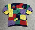 VINTAGE Damen Pullover Langarm Gr. L Sweater 90er Strickpullover Coogi 18902