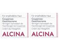2x Alcina S Couperose Gesichtscreme Pflegende Kosmetik 50 ml