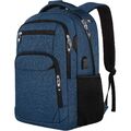 Rucksack, Wasserdicht, Herren, Damen und Kinder (Blau Schwarz Grau)