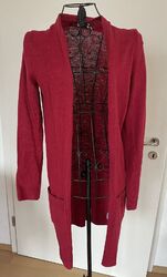 Strickjacke Rot Gr. 36/38