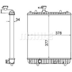 MAHLE Kühler für Motorkühlung z. Bsp. für OPEL