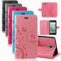 Wiko Handy Tasche Handyhülle Schutz Hülle Blumen Flip Cover Buch Case Etui