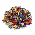 2 Kg Lego System Steine ca. 1500 Teile Kiloware gemischt z.B. Fenster Platten 