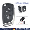 2 Tasten Umbau Klappschlüssel Gehäuse Für Peugeot 207 307 407 308 Expert Partner