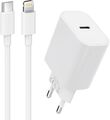 Apple MFi-zertifiziertes 25 W USB-C-Ladegerät und USB-C-auf-Lightning-Kabel