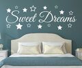 Wandtattoo Sweet Dreams Spruch süße Träume Sticker Schlafzimmer Wandsticker