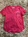 T-Shirt Hollister XS Damen Pink V-Ausschnitt 