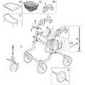 Ersatzteile Invacare P452E 3 Rollator