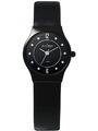 Skagen Damenuhr Armbanduhr Vollkeramik Leder Schwarz Mineralglas 233XSCLB Neu