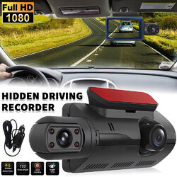 3" Dashcam Dual Auto Kamera 1080P HD Video Recorder KFZ DVR Nachtsicht G-Sensor