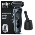 Braun Series 6 61-N7000cc Nass&Trocken Rasierer Lithium-Ion (Li-Ion) Grau