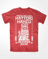 Hattori Hanzo T-Shirt ROT Swords and Sushi,Kill Bill,Okinawa japan,tarantino