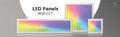 LED Panel RGB+CCT 30x30 62x62 120x30cm 2600-6500K inkl. Netzteil & Fernbedienung