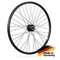 Laufrad 28 Zoll Vorderrad Hohlkammer geöst Nabendynamo Shimano Disc 6L schwarz