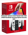 Nintendo Switch OLED Modell HAC-002 64GB Handheld Gaming Spiele Konsole OVP