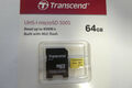 Transcend  64GB micro SDXC Speicherkarte UHS-I 95MB / s Neuware 